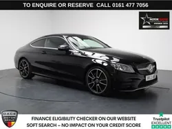 Black Used 2021 Mercedes C300 AMG line Coupe | £22,390 (Good price)