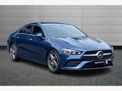 Denim blue Used 2021 Mercedes CLA180 AMG Line Premium Sedan | £23,395 (Fair price)
