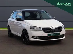 Candy white black magic pearl effect Used 2021 Skoda Fabia SE Hatchback | £12,695 (Fair price)