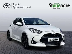 White New 2025 Toyota Yaris Hybrid Hatchback | £24,995 (A bit pricey)