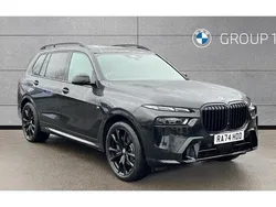 Black sapphire metallic paint New 2025 BMW X7 M Sport SUV | £82,995 (A bit pricey)