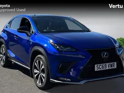 Azure blue (8x1) Used 2020 Lexus NX300h Sport Line SUV | £21,503 (Fair price)