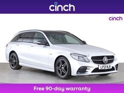 Silver Used 2021 Mercedes C300e AMG line Estate | £21,999 (Fair price)