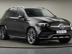 Obsidian black metallic finish Used 2021 Mercedes GLE350 AMG line SUV | £38,500 (Fair price)