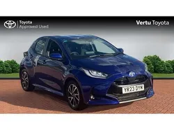 Blue Used 2023 Toyota Yaris Hybrid Design Hatchback | £18,355 (Good price)