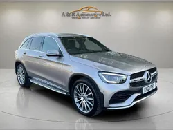Silver Used 2021 Mercedes GLC300 AMG Line Premium Estate | £26,980 (Fair price)