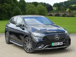 Obsidian black metallic Used 2024 Mercedes EQE350 AMG line Estate | £57,900