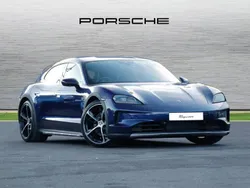 Gentian blue metallic New 2024 Porsche Taycan 4S Cross Turismo Sedan | £98,990 (Fair price)
