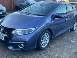 Blue Used 2015 Honda Civic SE Plus Hatchback | £4,990 (Good price)