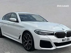 White Used 2021 BMW 520 M Sport Sedan | £23,990 (Fair price)