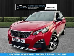 Red Used 2018 Peugeot 3008 GT-line SUV | £10,995 (Fair price)