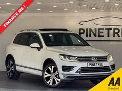 White Used 2016 VW Touareg R-line SUV | £17,999 (Super price)