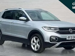 Silver Used 2021 VW T-Cross SEL SUV | £13,590 (Fair price)