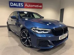 Blue Used 2021 BMW 545e M Sport Sedan | £41,394