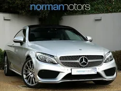 Silver Used 2018 Mercedes C250 AMG Line Premium Coupe | £16,495 (Fair price)