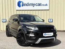 Black Used 2013 Land Rover Range Rover evoque Dynamic | £10,499 (Fair price)