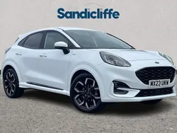 Frozen white (premium paint) Used 2023 Ford Puma Hatchback | £17,140 (Good price)