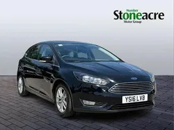 Black Used 2016 Ford Focus Zetec Hatchback | £6,290 (Fair price)