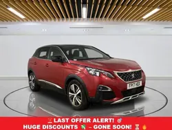 Red Used 2017 Peugeot 3008 GT-line Hatchback | £10,449 (Good price)