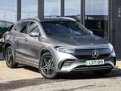 Mountain grey metallic Used 2021 Mercedes EQA350 AMG line SUV | £24,498 (Fair price)