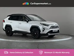White/black Used 2021 Toyota RAV4 Hybrid SUV | £25,397 (Fair price)