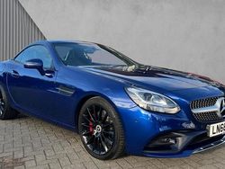 Brilliant blue metallic Used 2016 Mercedes SLC200 AMG line | £16,990 (Fair price)