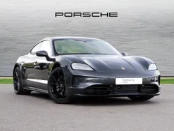 Volcano grey metallic New 2025 Porsche Taycan GTS Sedan | £119,480
