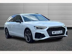 White Used 2022 Audi A4 Black Edition Estate | £27,450 (Expensive)
