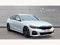 White Used 2021 BMW 330 M Sport Sedan | £27,250 (Fair price)