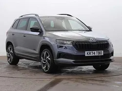 Graphite grey metallic Used 2024 Skoda Karoq SportLine SUV | £28,400 (Fair price)