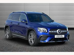 Blue Used 2021 Mercedes GLB200 AMG line SUV | £25,350 (Fair price)