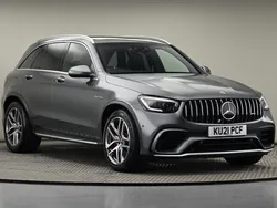 Selenite gray metallic finish Used 2021 Mercedes GLC63 AMG Premium Plus SUV | £58,850 (Fair price)
