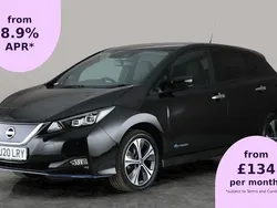 Black Used 2020 Nissan Leaf Tekna Hatchback | £10,824 (Fair price)