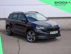 Black magic pearl effect Used 2024 Skoda Karoq SportLine SUV | £26,895 (Good price)