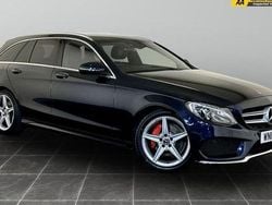 Blue Used 2018 Mercedes C220 AMG line Estate | £10,795 (Super price)