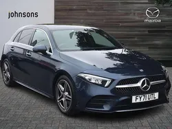 Blue Used 2021 Mercedes A200 AMG Line Premium Hatchback | £17,995 (Fair price)