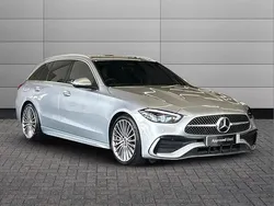 Silver Used 2024 Mercedes C300e AMG Line Premium Estate | £35,350 (Good price)