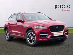 Red Used 2018 Jaguar F-Pace R-Sport SUV | £16,000 (Fair price)