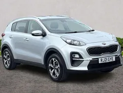 Silver Used 2021 Kia Sportage 2 SUV | £14,450 (Fair price)