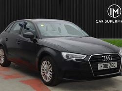 Black Used 2016 Audi A3 Sportback Design Hatchback | £8,985 (Fair price)