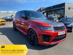 Red Used 2022 Land Rover Range Rover Sport SVR SUV | £62,495 (Expensive)