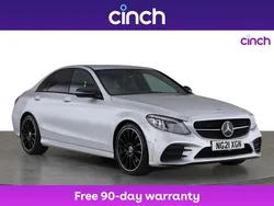 Silver Used 2021 Mercedes C220 AMG line Sedan | £23,599 (A bit pricey)