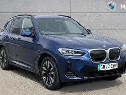 Phytonic blue metallic paint Used 2022 BMW iX3 M Sport SUV | £29,353 (Fair price)