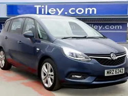 Blue Used 2017 Vauxhall Zafira Tourer SRi MPV | £6,490 (Fair price)
