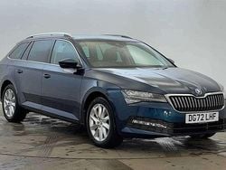 Petrol blue metallic Used 2022 Skoda Superb SE Technology Estate | £18,983 (Fair price)