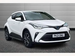 White Used 2021 Toyota C-HR Design SUV | £19,795 (Fair price)