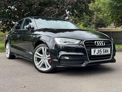 Black Used 2015 Audi A3 S-Line Sedan | £10,495 (Fair price)