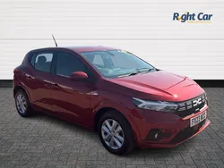 Fusion red Used 2023 Dacia Sandero Expression Hatchback | £11,499 (Fair price)