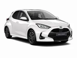Forest green New 2025 Toyota Yaris Hybrid Design | £25,985 (A bit pricey)