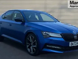 Blue Used 2023 Skoda Superb SportlinePlus Hatchback | £26,250 (Fair price)